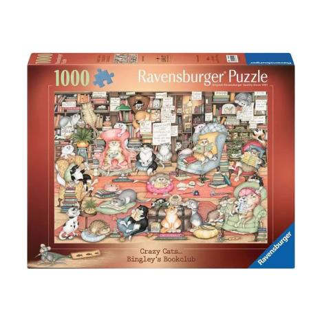 Crazy Cats Bingley''s Bookclub 1000pc Jigsaw Puzzle £14.99